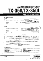 Yamaha TX-350 - Service Manual